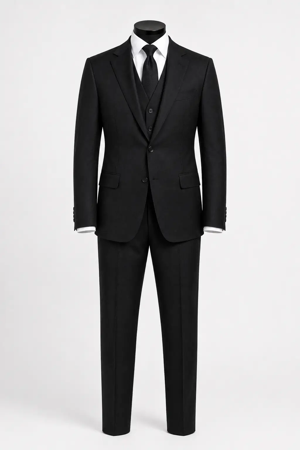 The Velvet Vow — 150s Cashmere Formal Suit high resolution detail